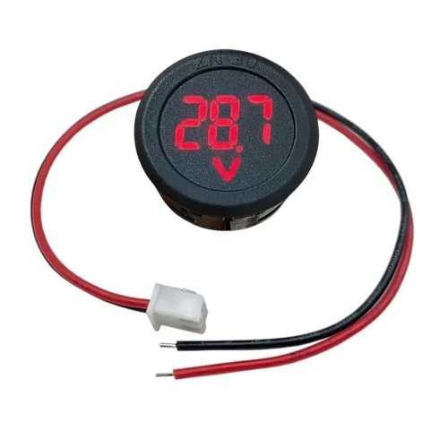 Woltomierz LED 34mm 4,5-100V DC czerwony