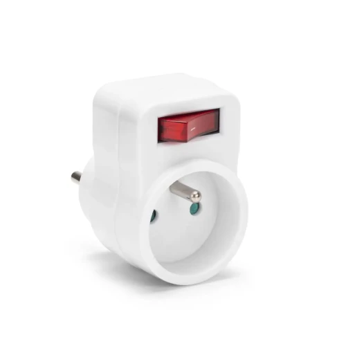 Rozgałęźnik sieciowy MT091-WH z wyłącznikiem