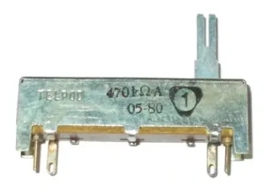 Potencjometr suwakowy 10k ohm B krótki