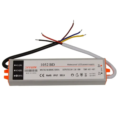 Zasilacz 24V/2,5A 60W IP67 aluminium