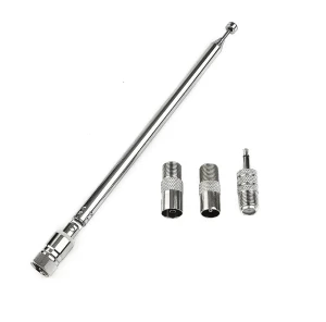 Antena teleskopowa 75cm + 3 adaptery