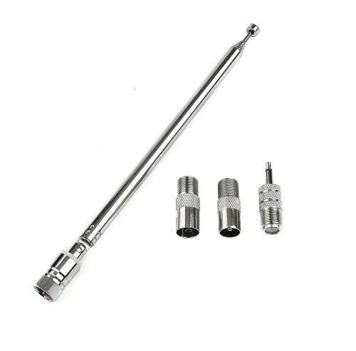 Antena teleskopowa 75cm + 3 adaptery