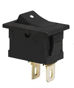 Przełącznik SMRS 101-1 prostokątny ON-OFF 1A/250V czarny