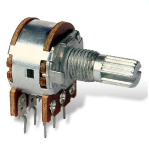 Potencjometr obrotowy 2x50k ohm B liniowy