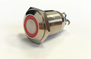 Przełącznik PBW-16APS 2A/36V bistabilny z podświetleniem czerwonym