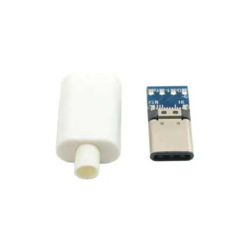 Wtyk USB typu C 3.1 na kabel biały