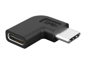 Adapter wtyk - gniazdo USB-C kątowy