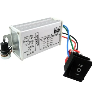 Sterownik PWM do silnika DC 9-60V 20A z przełącznikiem