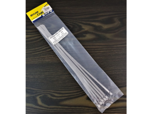 Opaski zaciskowe stalowe 300mm x 4,6mm 10szt
