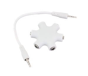 Rozgałęźnik wtyk Jack 3.5 / 6 gniazd Jack 3.5