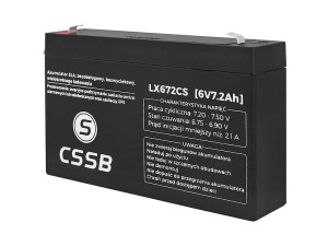 Akumulator 6V 7,2Ah CSSB