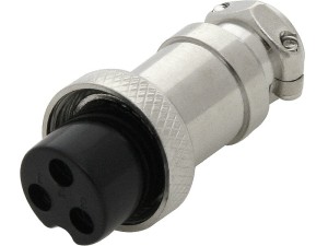 Wtyk mikrofonowy CB 3-pin na kabel