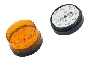 Sygnalizator optyczny LED 12-30V z magnesem pomarańczowy