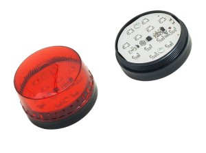 Sygnalizator optyczny LED 12V z magnesem czerwony