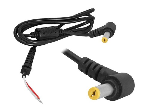 Wtyk DC 5,5/1,7mm kątowy z kablem 1,2m do ACER