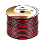 Kabel głośnikowy 2x 2,5mm Cu czarno-czerwony