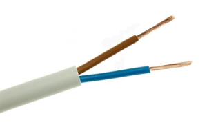 Kabel OMYP 2x0,75 biały