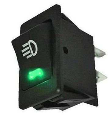 Przełącznik świateł ASW-17D zielony LED