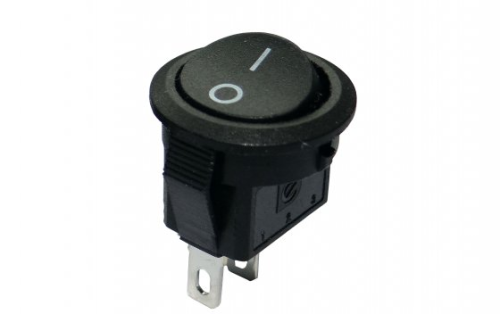 Przełącznik SMRS 101-2 okrągły ON-OFF D15 3A/250V czarny