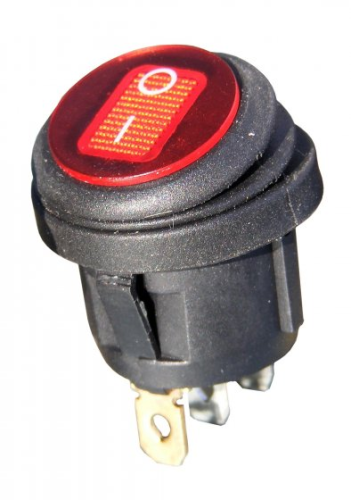 Przełącznik KCD1 12V ON-OFF 3 pin red