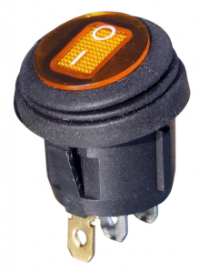 Przełącznik KCD1 6A/250V ON-OFF 3 pin yellow
