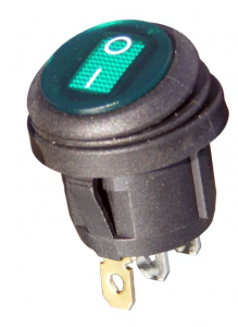 Przełącznik KCD1 6A/250V ON-OFF 3 pin green