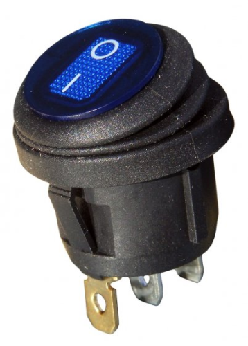 Przełącznik KCD1 6A/250V ON-OFF 3 pin blue