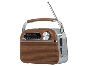 Radio przenośne retro NIDA, Bluetooth, USB, SD, akumulator