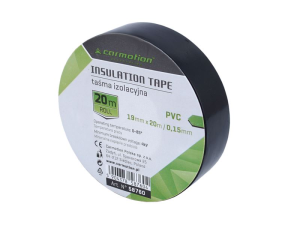 Taśma izolacyjna 0,15mm/19mm, 20m PVC czarna