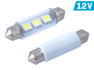 LED SV8,5 12V 3x 5050 Festoon 41mm