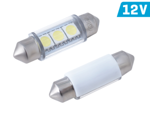 LED SV8,5 12V 3x 5050 Festoon 36mm