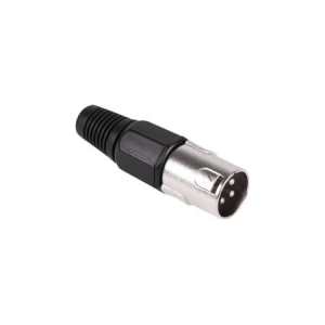 Wtyk Canon JR 0605 na kabel, czarny