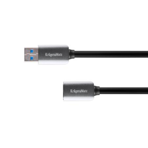Kabel USB 3.0 wtyk A - gniazdo A 1m płaski Kruger&Matz