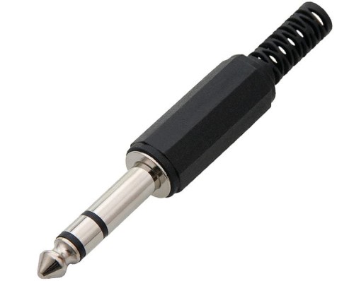 Wtyk Jack 6.3 stereo plastikowy