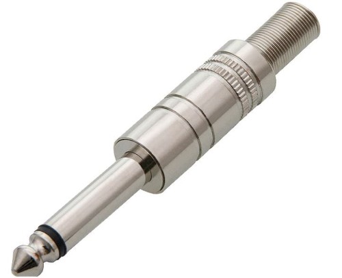 Wtyk Jack 6,3 mono, metal