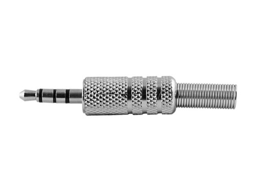 Wtyk Jack 3,5 4-polowy, metal
