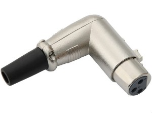 Gniazdo CANON JR 0610 kątowe (XLR)