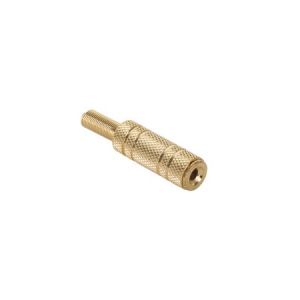 Gniazdo Jack 3,5 stereo, na kabel, gold