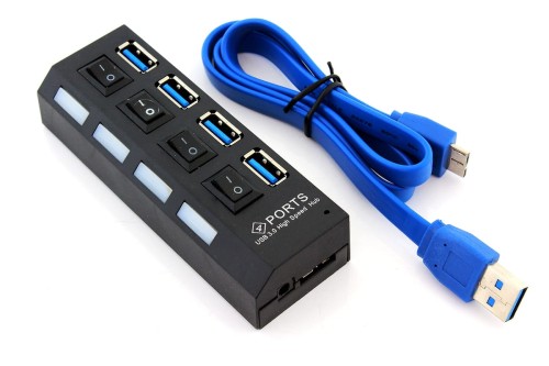 Hub USB 3.0 4 portowy bez zasilacza