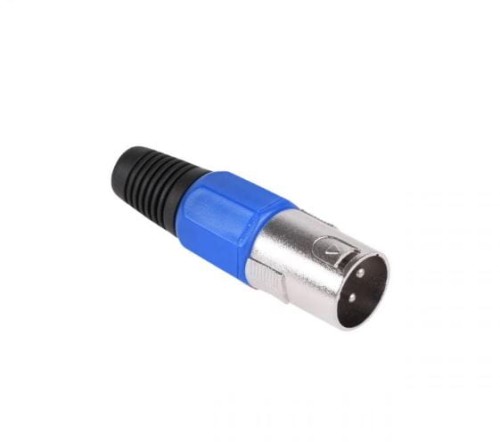 Wtyk CANON JR 0605 XLR na kabel niebieski
