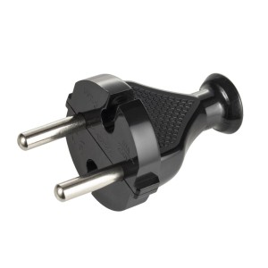 Wtyk sieciowy WT-2 czarny MT019-C