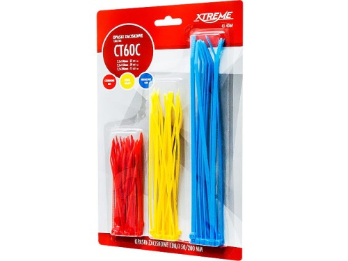 Opaski zaciskowe 2,5/3,5 kolorowe zestaw CT60C