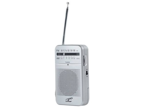 Radio przenośne LEGA AM/FM/AUX srebrne LTC
