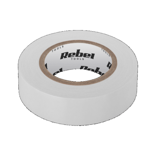 Taśma izolacyjna 0,13mm/19mm 20yd REBEL biała