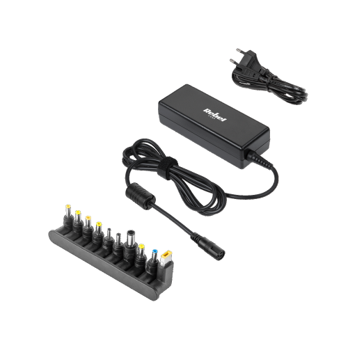 Zasilacz uniwersalny 18-20V, 10 końcówek, 90W, automatyczny, REBEL