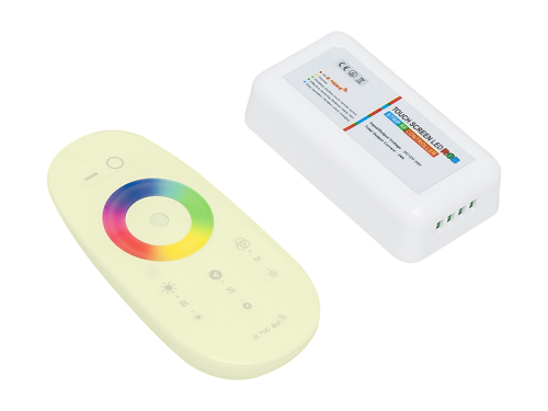 Sterownik taśm LED RGB RF dotykowy 216W 12/24V z pilotem