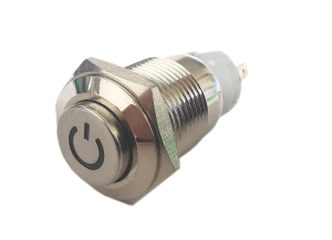 Przełącznik PBW-16APW 2A/250V monostabilny, wandaloodporny, bez podświetlenia