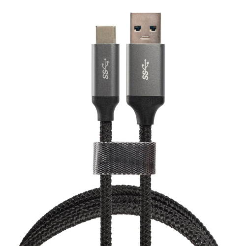 Kabel USB wtyk A - wtyk USB 3.0 typ C 1m czarny MT003 MONTIS