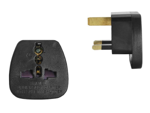 Wtyk AC uniwersalny/UK HQ czarny