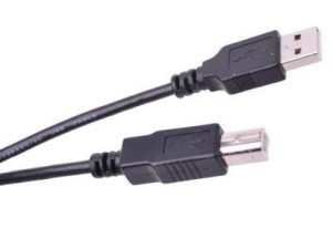 Kabel USB wtyk A - wtyk B 1,8m (do drukarki)